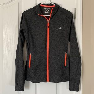 Champion Gray Athletic Jacket Size Small EUC